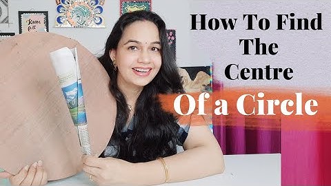 Easiest way to find the center of a board for Lippan Art / How to find the center of a circle