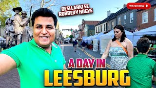 A day in Leesburg Virginia | spring festival | Larki se robbery hogye 😱