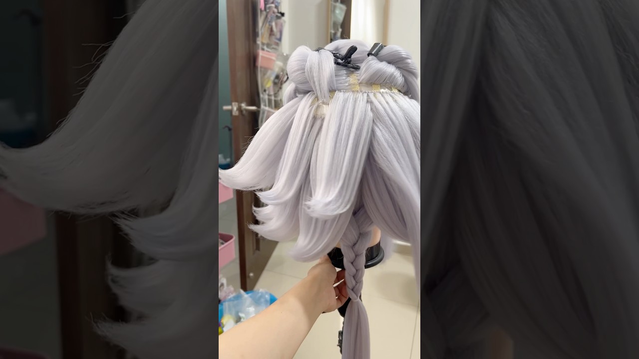 here’s how to style spikes for xayah from league of legends wig #cosplay #leagueoflegends