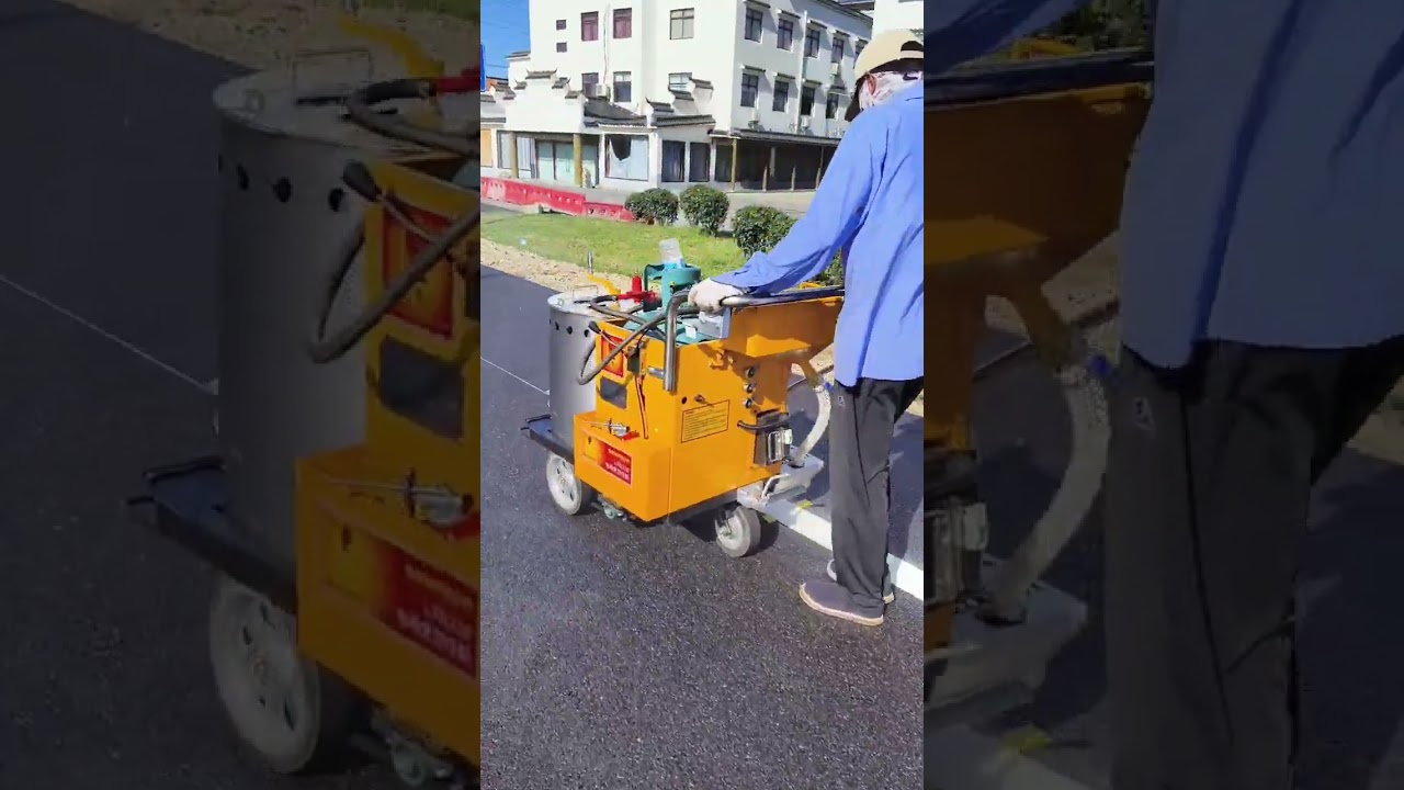 electric thermoplastic road marking machine 