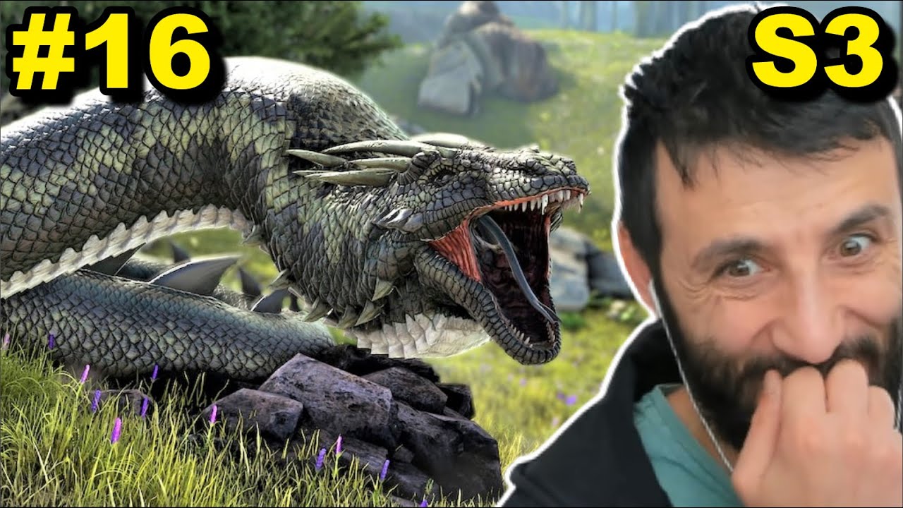 Dev Yılan BASİLİSK TUTTUM ? ARK 16.Bölüm (3.Sezon) Lost İsland