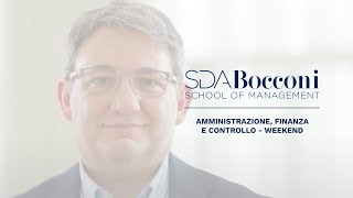 Amministrazione, finanza e controllo - Weekend | SDA Bocconi