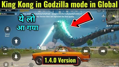 Pubg Mobile New 1.4.0 Update | Godzilla vs King Kong mod in Global Version | Play King Kong Mode