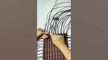 WEAVE BOTTOM OF BASKET WITH RATTAN #diy #handmade #craft
