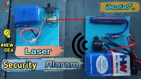How to make a home security alarm | laser alarm
