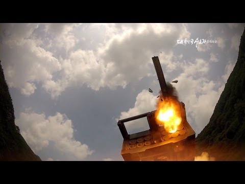 [국방부] MLRS 발사장면 근접 촬영 (ROK Army MLRS Live Fire)