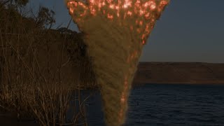 Blender 4.3 tutorial :How to Create a 3D Fire Tornado  .Blender4.3教程:如何创建 3D 火焰龙卷风