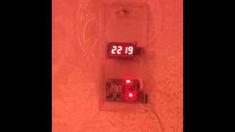 Arduino clock, based on ArduinoMini Pro and d1307 RTC. LED driver is TM1637.
