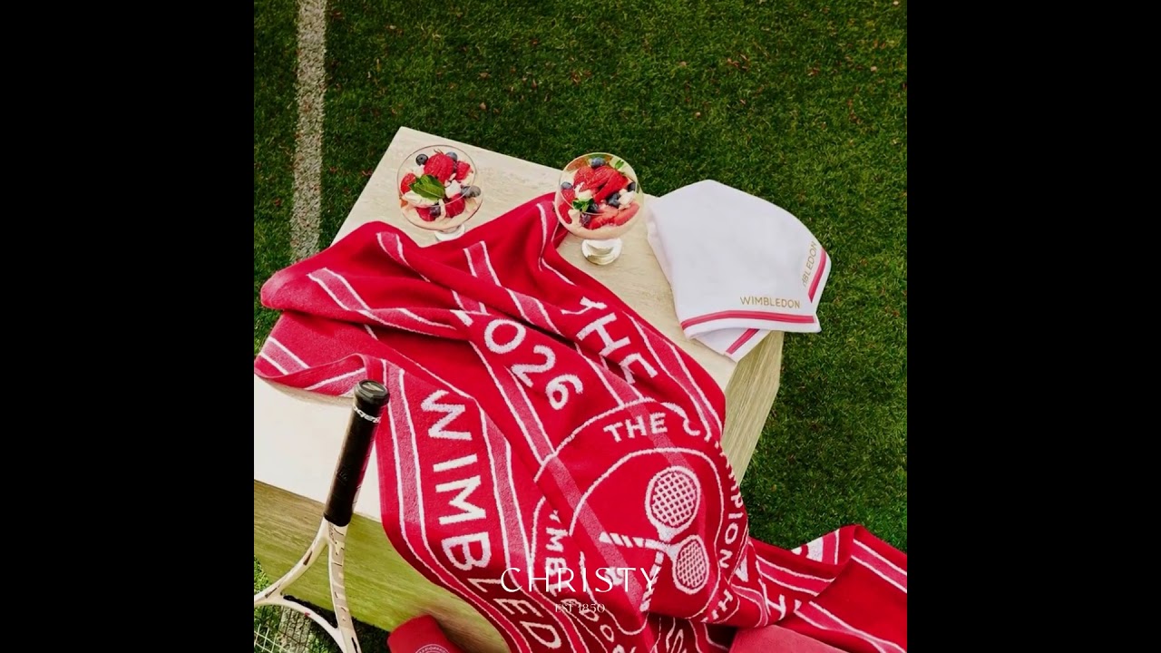 Wimbledon Strawberry Collection 2026 | Exclusive Towels by Christy