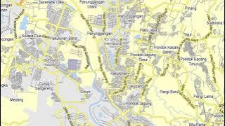Jakarta Indonesia printable editable layered Vector Map