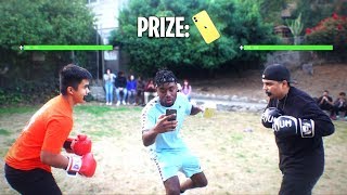 I Setup a Boxing Tournament for the iPhone 11 at School! HE GOT KNOCKED OUT!?! I Setup a Boxing Tournament for the iPhone 11 at School! HE GOT KNOCKED OUT!?!