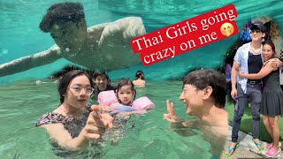 I went for swimming in the middle of the Jungle 🏊‍♀️ 😱| Thai girls 🇹🇭 going crazy on me 🤭