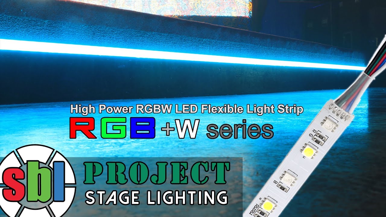 Color Changing LED High Power Flexible Light Strip RGB+White LED Strip -  YouTube