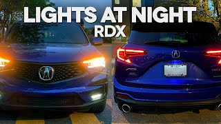 20192021 ACURA RDX ASPEC LIGHTS AT NIGHT !