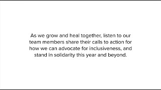 Inclusion and Diversity Call to Action