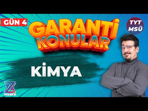 6 GÜNDE TYT-MSÜ FKB GARANTİ KONULAR KAMPI | KİMYA 4.GÜN