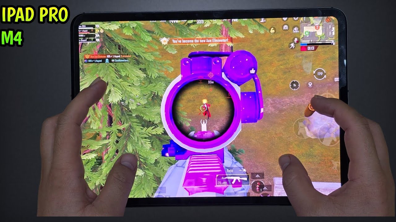 iPad Pro M4 PUBG Handcam Gameplay 🔥 120FPS Smooth + Extreme | Full Gyro Test