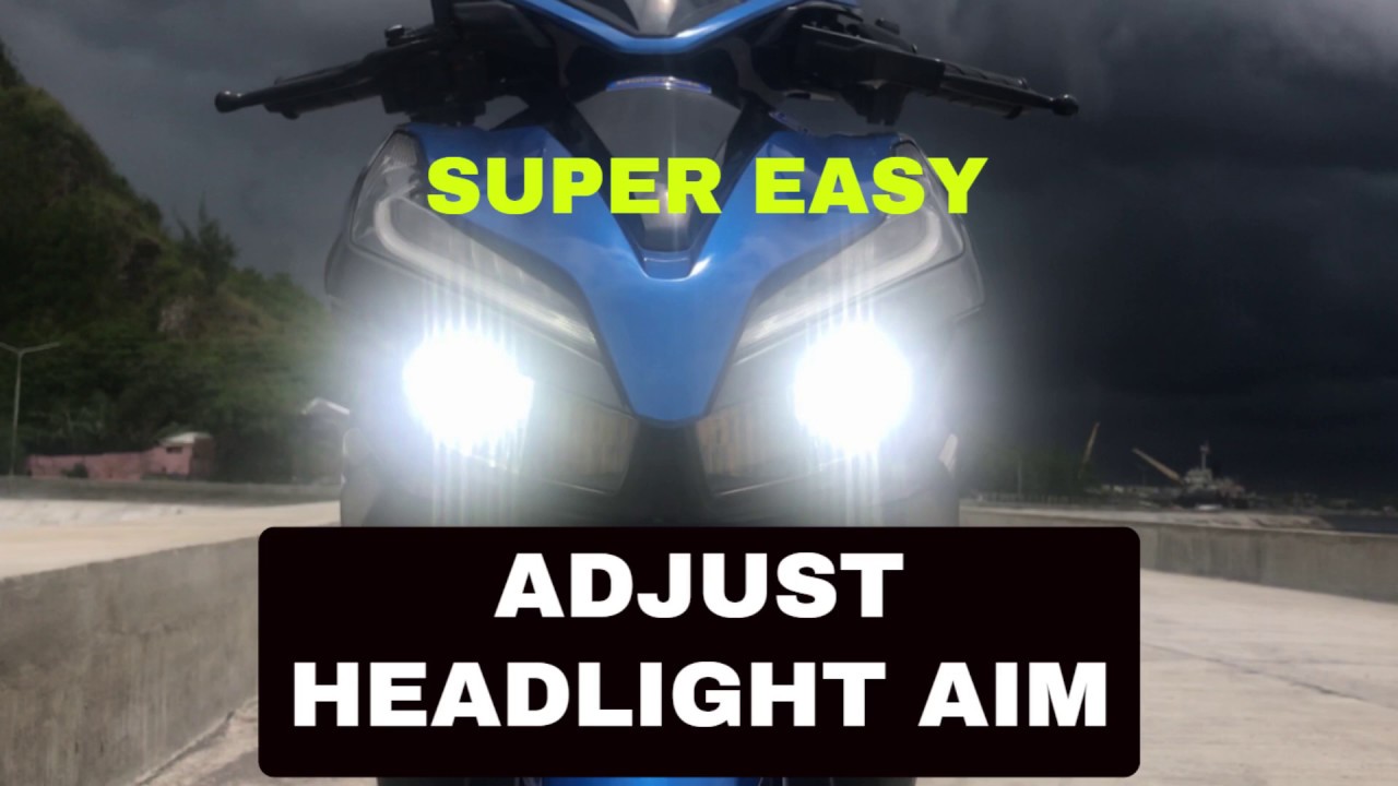 HONDA CLICK GAME CHANGER HEADLIGHT ADJUSTMENT 2019 - YouTube