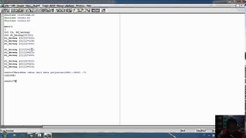 Tutorial Program Array 2 Dimensi