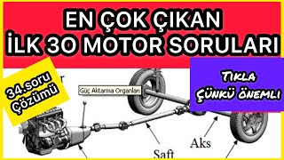 #EHLİYET SINAV SORULARI #MOTOR SORULARI #MOTOR BİLGİSİ  #EHLİYET MOTOR SORULARI 2021 #MOTOR# screenshot 3