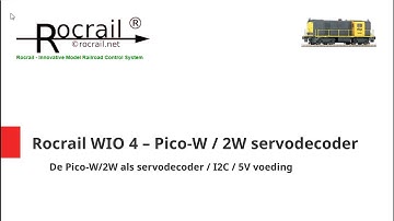 Rocrail WIO deel 4 - Raspberry Pico-W/2W als servodecoder
