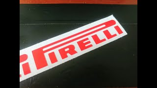 Sticker Making | Pirelli Logo | Red