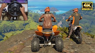 KTM 525XC ATV & KTM 450 EXC | OFFROAD Dirt Bike | The Crew Motorfest | Thrustmaster T300RS gameplay screenshot 3