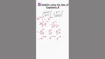 Exponent Laws to Solve Expressions! #lawsofexponent #ged #grade10 #class8 #exponentsandpower