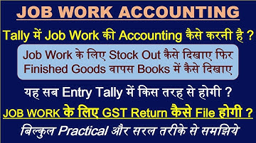 Job Work Accounting in Tally | How to File GST Return For Job Work | How to File ITC 04 | GST ITC 04