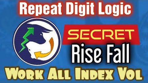 Spot Random Digit Logic Secret - Binary Rise Fall Trading Strategy