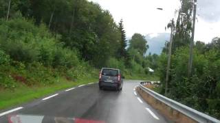 Driving into Tinn Norway!