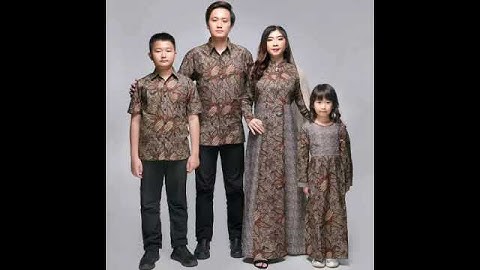 Thumbnail of Baju batik gamis couple terbaru model terbaru Lebaran 2021