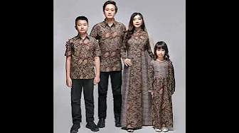 Baju batik gamis couple terbaru model terbaru Lebaran 2021