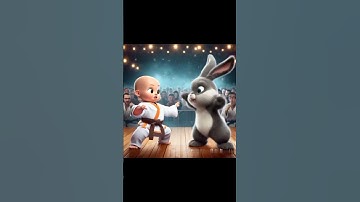 Ai created kungfu battle child vs rabbit #@VidiTrend #ai #aishorts #kungfu #rabbit #viralvideo