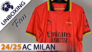 AC Milan Goalkeaper Kit for Offwhite 24/25 (Minejerseys) Fan Version Unboxing Review