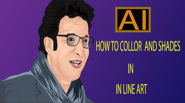 How To Color And Shades In Line Art In ( ADOBE ILLUSTRATOR )
