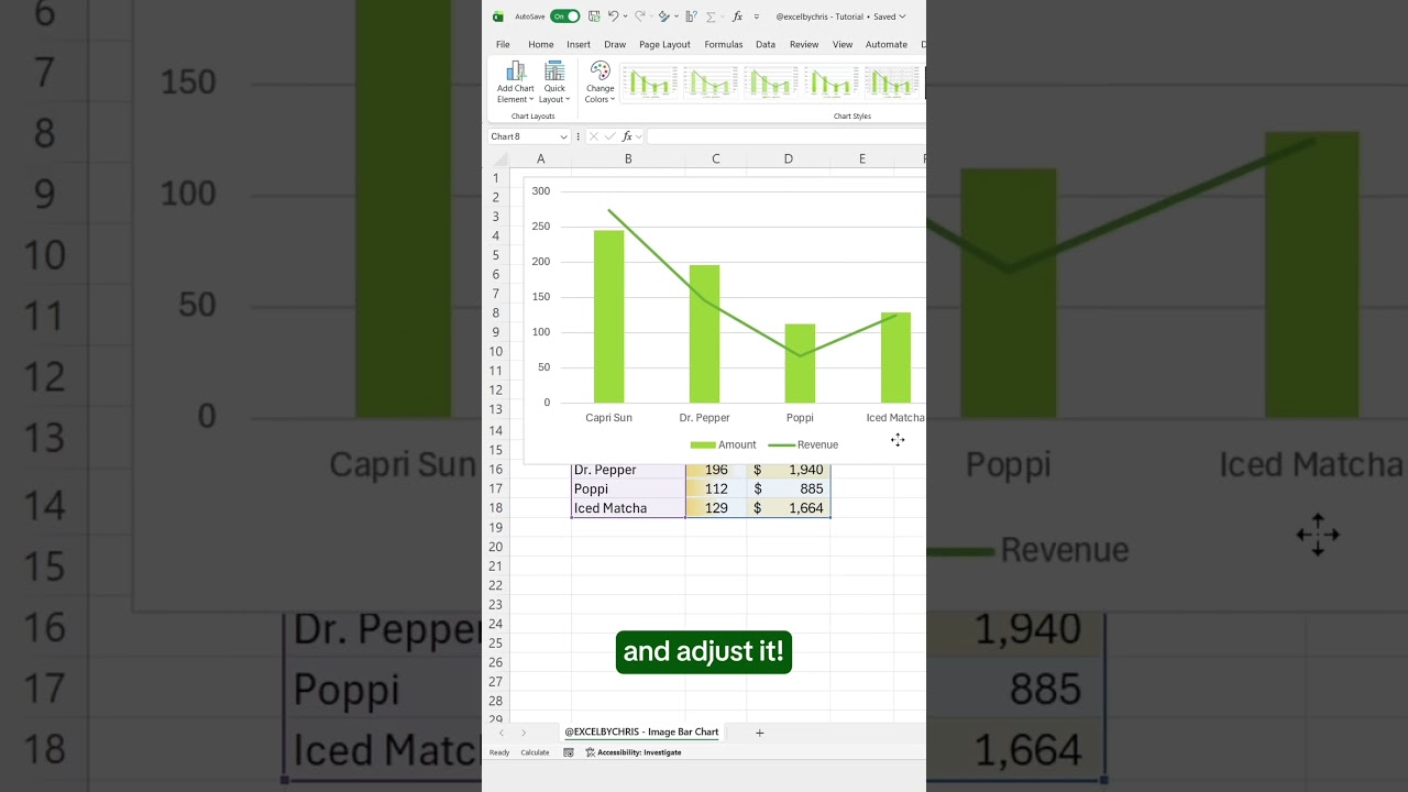 How to create an image bar chart in Excel! #excel #spreadsheet #excelcharts
