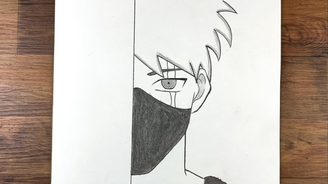 How to Draw Kakashi with a Mask | easy Step-by-Step Guide to