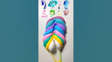 What Color do Mixed Emotions Make? (Inside Out 2) #colormixing #insideout #insideout2 #relaxing