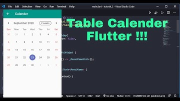 Menambahkan Calender pada Flutter