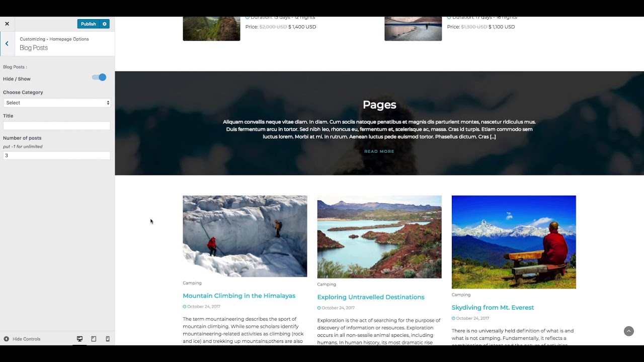 Travel & Tour WordPress Theme - Set up and Configuration | Travel and Tour Agency Website