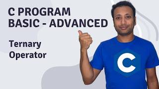 C Program English Tutorial 51 : Ternary operator To Simplify If-Else Statements screenshot 3