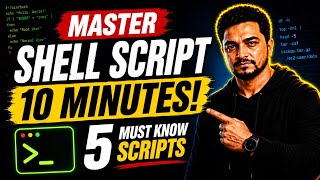 Master Shell Scripting in 10 Minutes 🚀 | 5 Bash Scripts Every Linux User Must Know