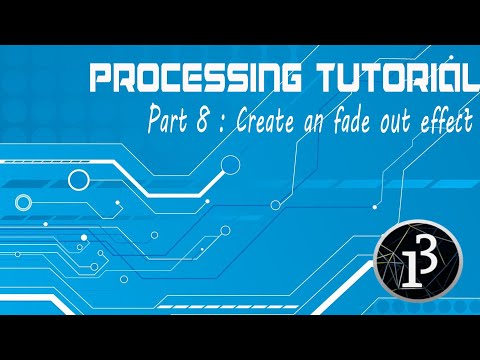 Processing tutorial tamil part 8 (fade out effect)