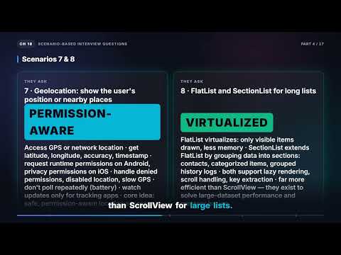 Scenario: Geolocation, SectionList, Brownfield & Global State | React Native Interview (18.4)