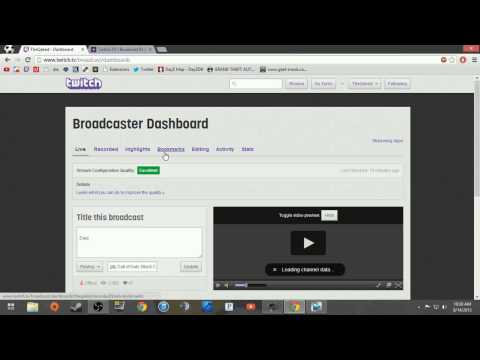 How to get twitch Stream Configuration Quality EXCELLENT