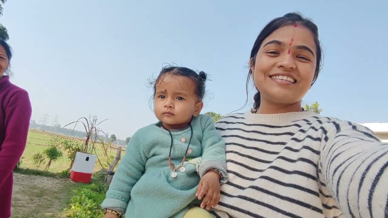 चाचा जी के घर में की आज खूब मस्ती😀
