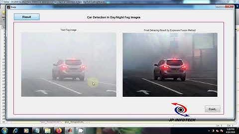 Car detection in real time environment during fog / hazy day | MATLAB Image Processing Project