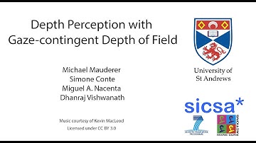 Depth Perception with Gaze-contingent Depth of Field - CHI