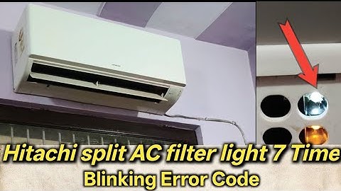 Hitachi AC Light Blinking problem || Hitachi Ac light 7 time error - in Aligarh || Bablu